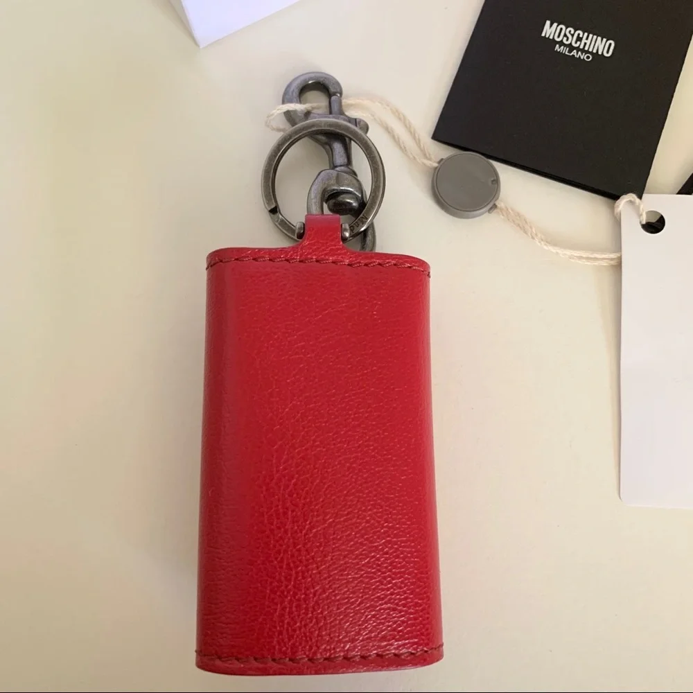 Moschino leather key case (Italy)